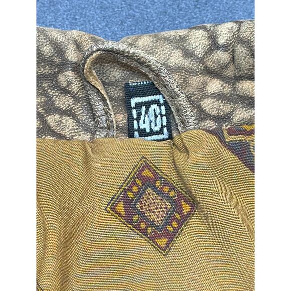 Vintage 1980’s Echtes Leder German Distressed Leather Jacket Size EU 40/US 8-10 - Picture 8 of 13